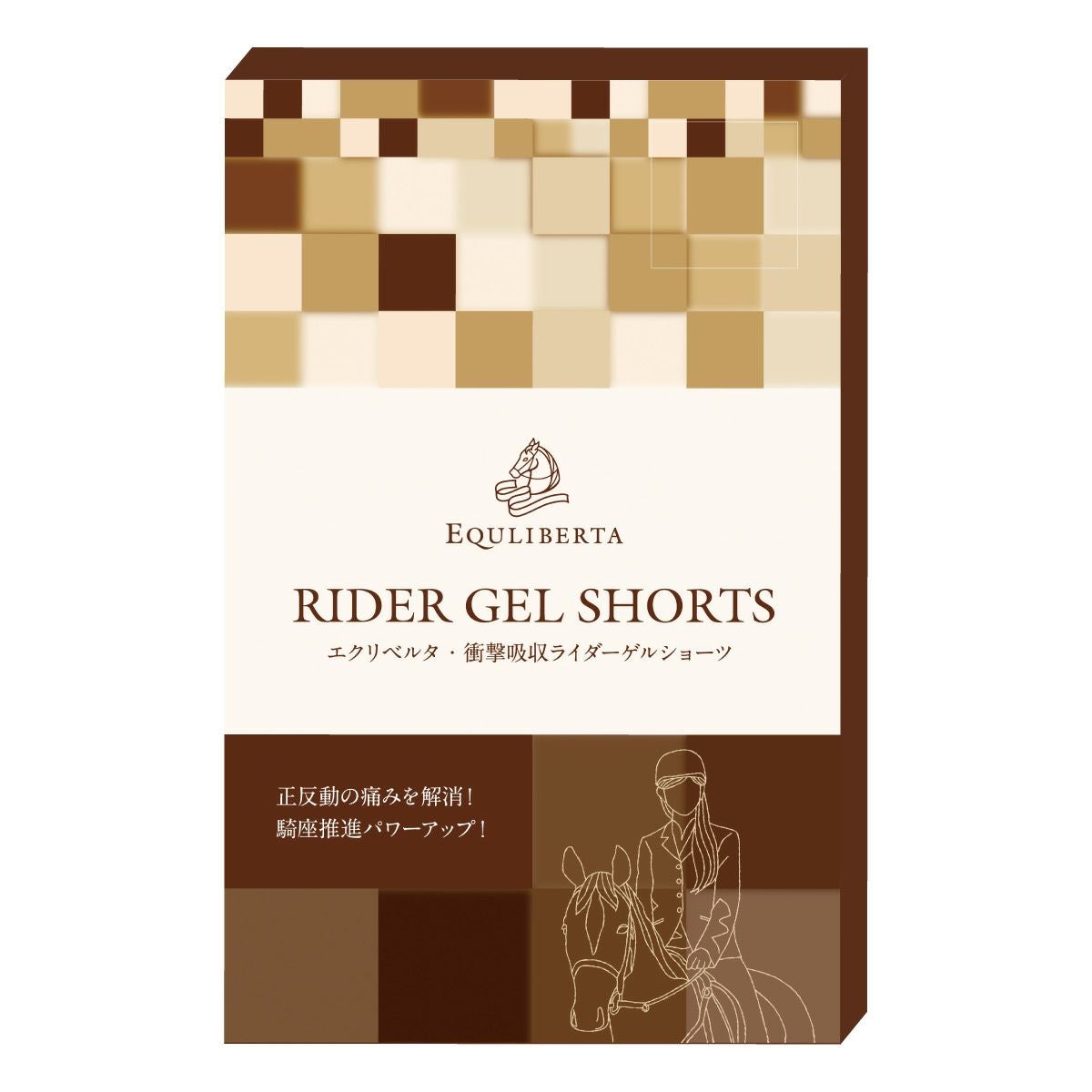 EQULIBERTA 衝撃吸収 ライダーゲルショーツ レディース|JODHPURS