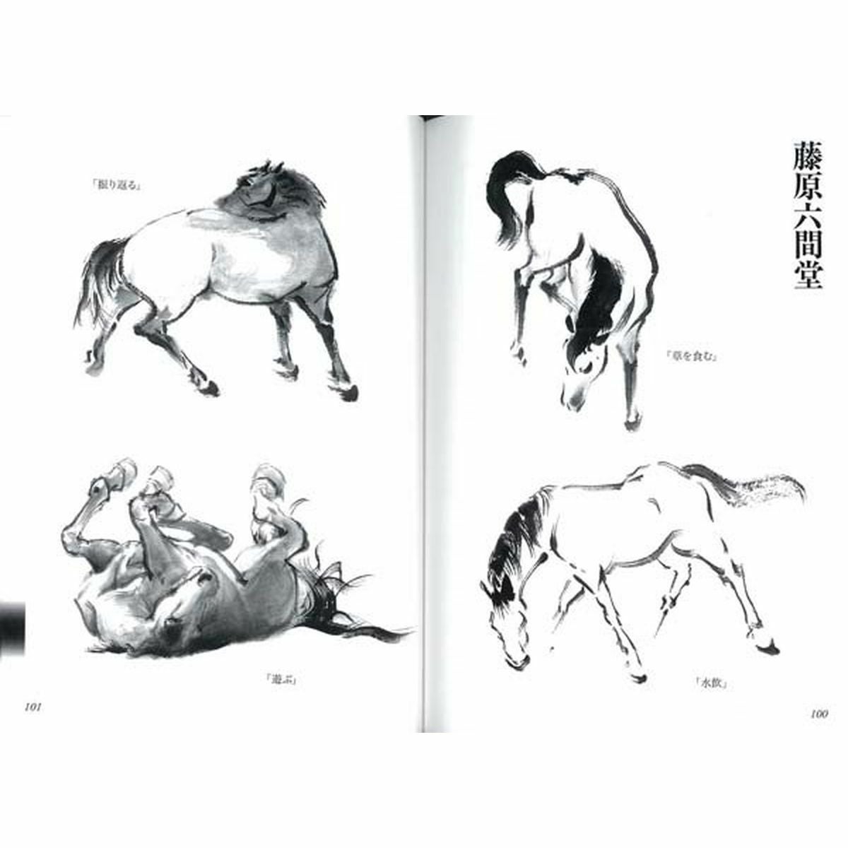 馬の図案集ースケッチから水墨画まで|JODHPURS (ジョッパーズ) 乗馬