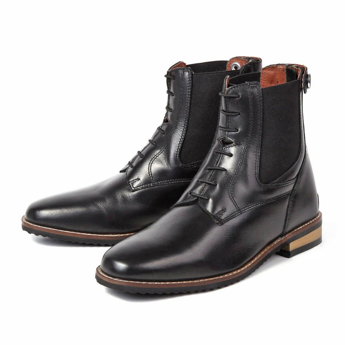 馬刺し　ユーゴブーツ EQULIBERTA バックファスナー 編み上げ 本革 ショートブーツ|JODHPURS