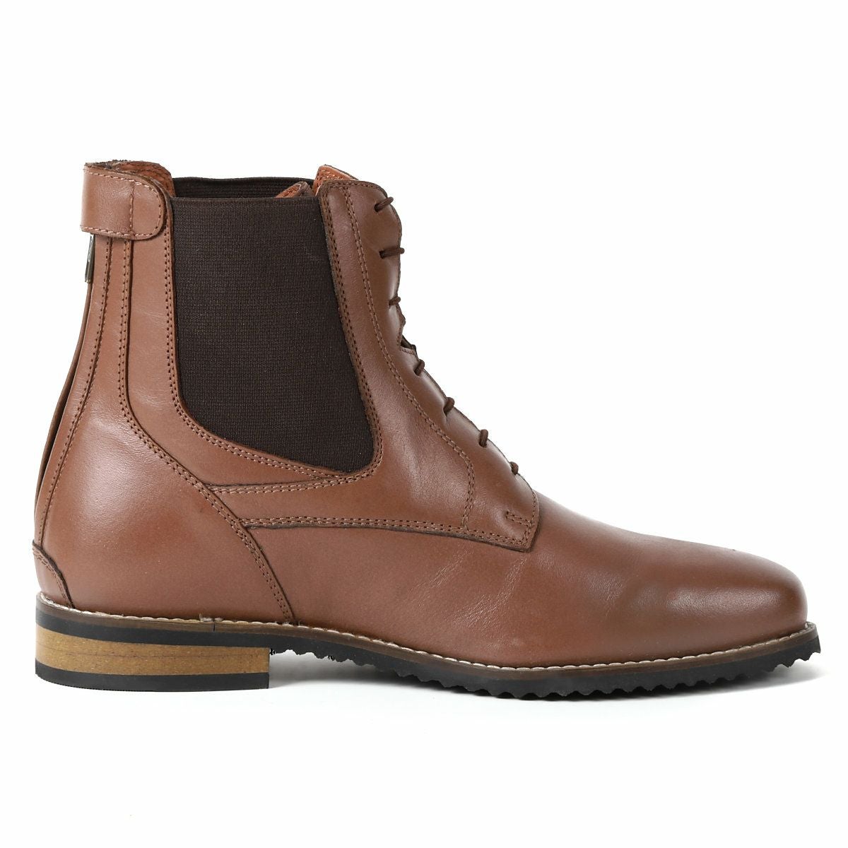EQULIBERTA バックファスナー 編み上げ 本革 ショートブーツ|JODHPURS