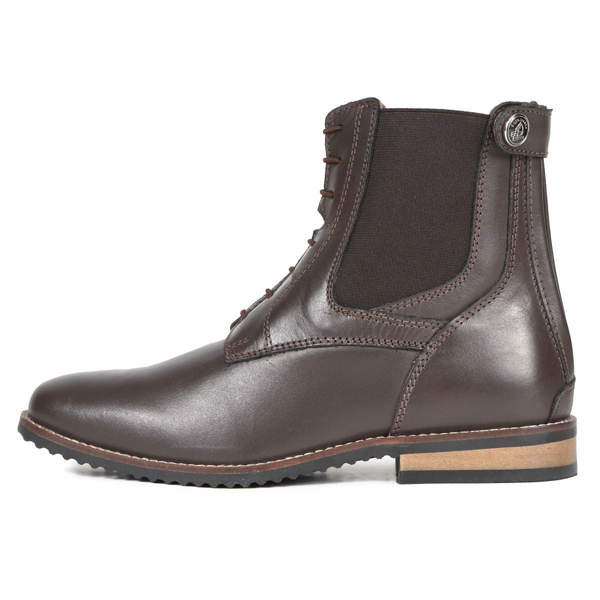 EQULIBERTA バックファスナー 編み上げ 本革 ショートブーツ|JODHPURS