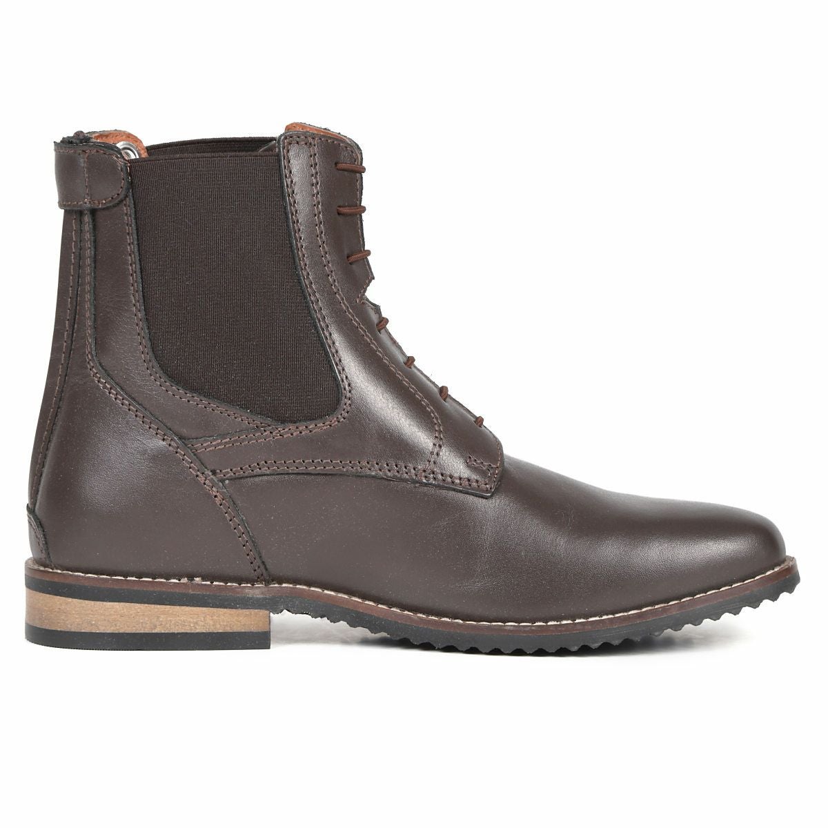 EQULIBERTA バックファスナー 編み上げ 本革 ショートブーツ|JODHPURS