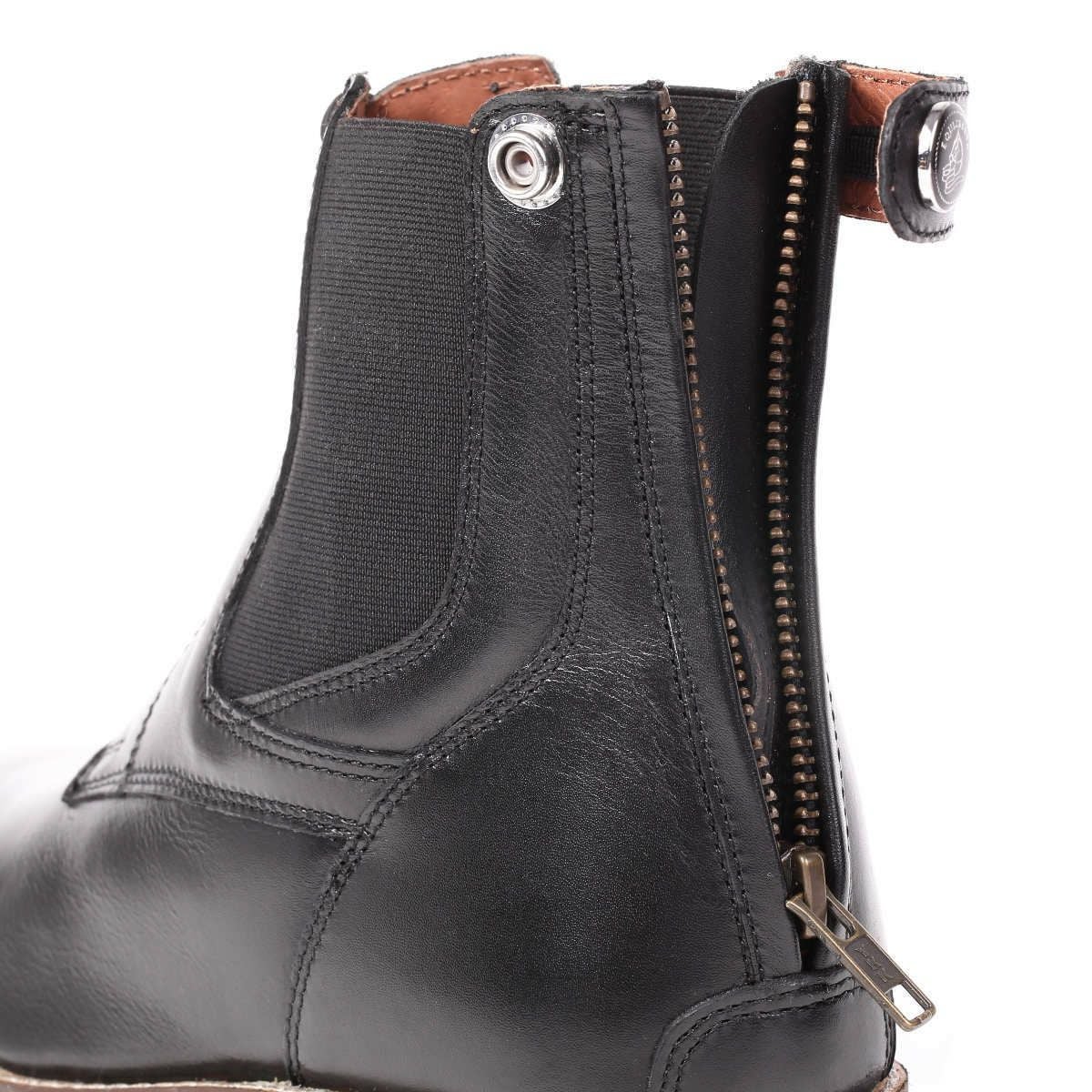 EQULIBERTA バックファスナー 編み上げ 本革 ショートブーツ|JODHPURS