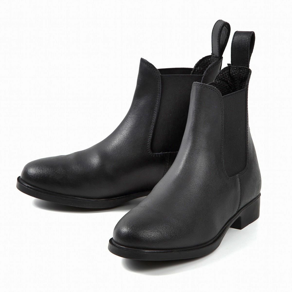 有名人多数着用ブランド JOSEPH 新品未使用ブラックレザーショートブーツ JODHPURS エコバフ 本革ショートブーツ|JODHPURS (ジョッパーズ) 乗馬
