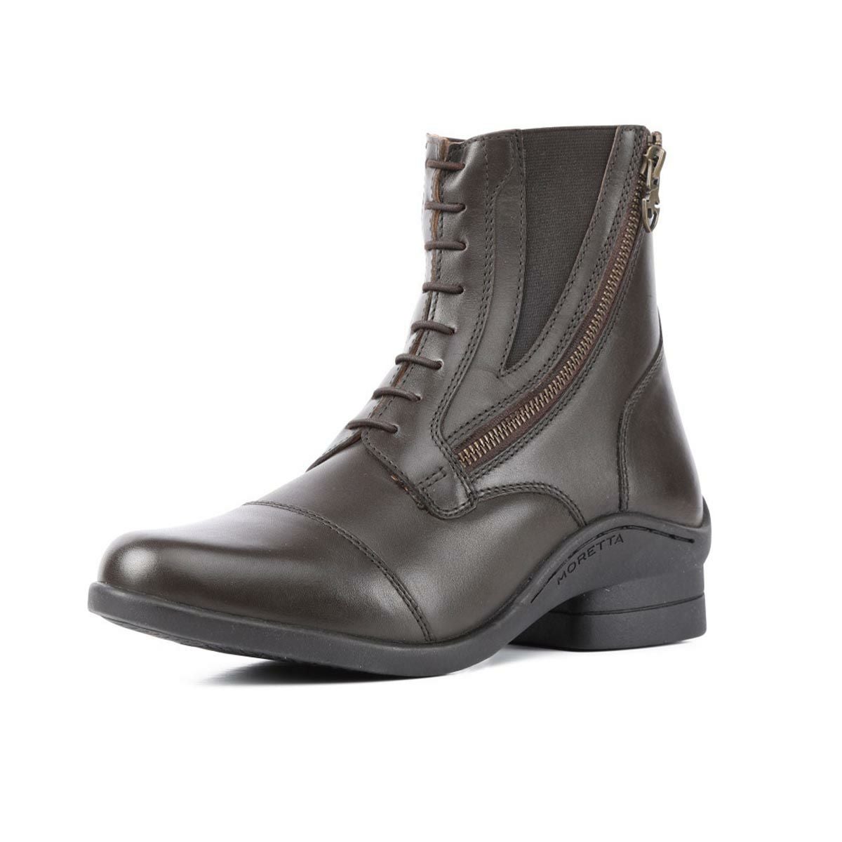 MORETTA アレッシア 本革 ライディング ショートブーツ|JODHPURS