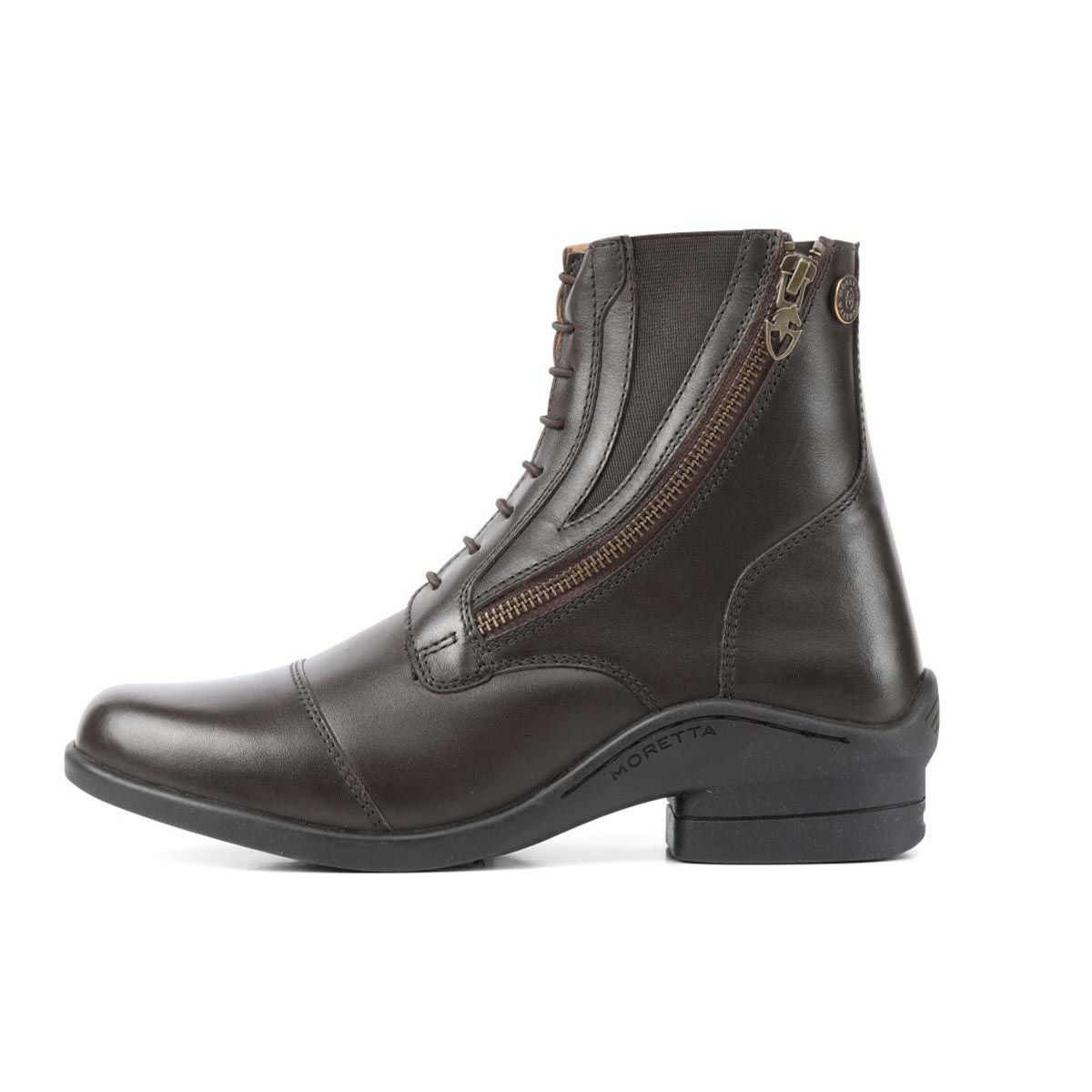 MORETTA アレッシア 本革 ライディング ショートブーツ|JODHPURS