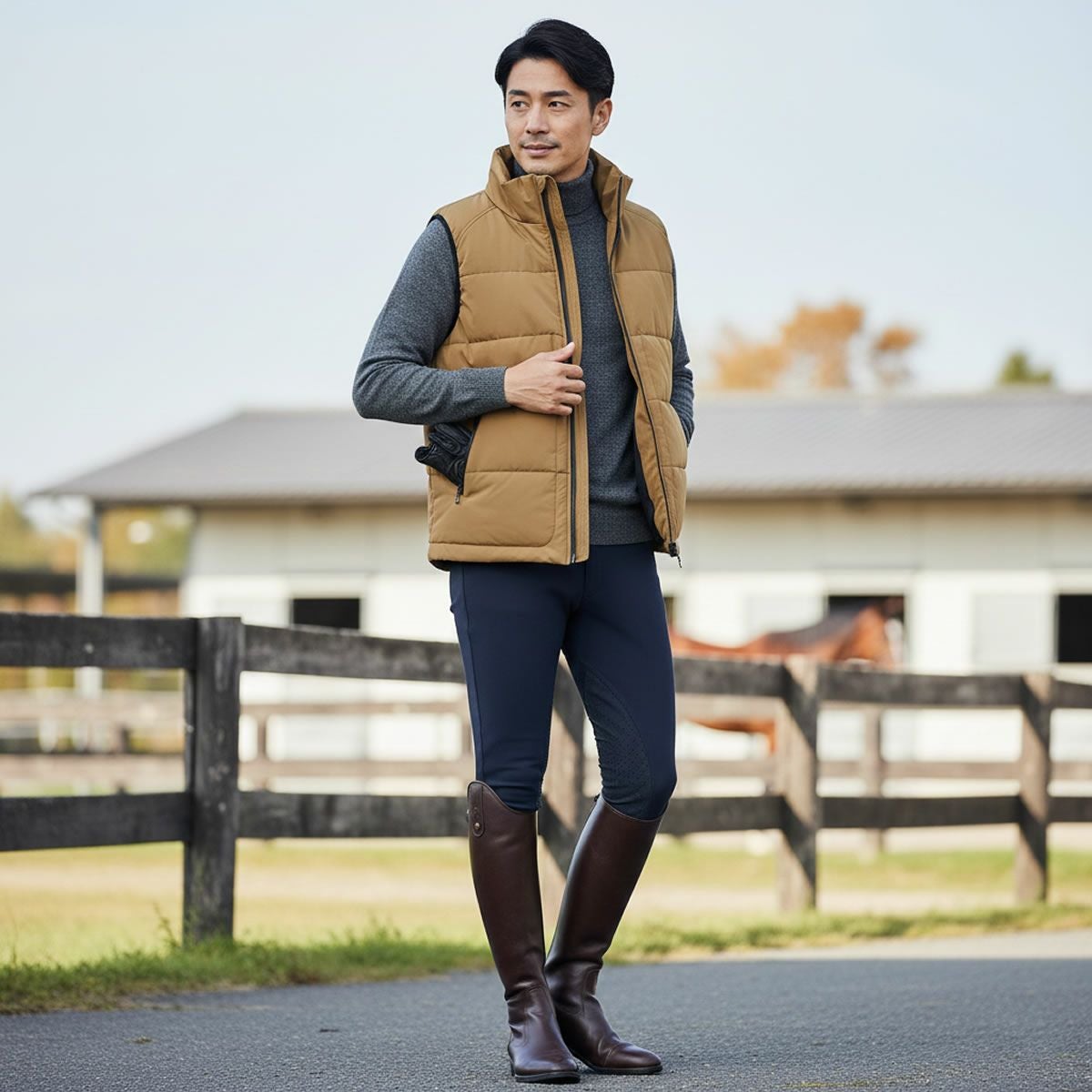 EQULIBERTA フレックス スリムベスト メンズ|JODHPURS (ジョッパーズ