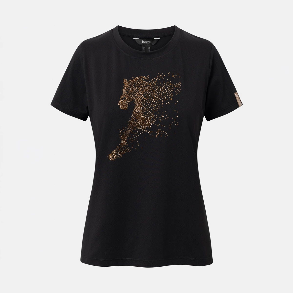 horze カトリン クリスタル アートワーク ウェスタン Tシャツ 半袖